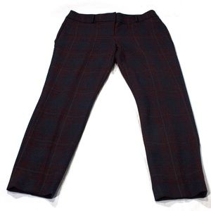 Loft Julie Skinny Plaid Pants